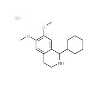 1-Cyclohexyl-6,7-dimethoxy-1,2,3,4-tetrahydroisoquinoline hydrochloride (CAS 69743-49-3) - chemical structure image