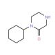 1-Cyclohexyl-piperazin-2-one - chemical structure image