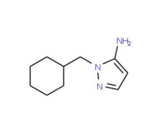 1-(cyclohexylmethyl)-1H-pyrazol-5-amine (CAS 3524-26-3) - chemical structure image