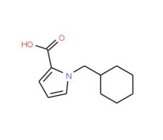1-(cyclohexylmethyl)-1H-pyrrole-2-carboxylic acid - chemical structure image