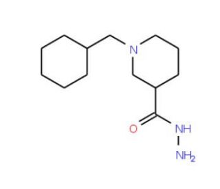 1-(Cyclohexylmethyl)piperidine-3-carbohydrazide - chemical structure image