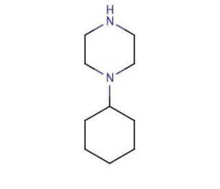 1-Cyclohexylpiperazine (CAS 17766-28-8) - chemical structure image