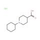 1-Cyclohexylpiperidine-4-carboxylic acid hydrochloride - chemical structure image