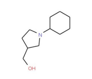 (1-cyclohexylpyrrolidin-3-yl)methanol - chemical structure image