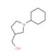 (1-cyclohexylpyrrolidin-3-yl)methanol - chemical structure image