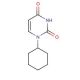 1-Cyclohexyluracil (CAS 712-43-6) - chemical structure image