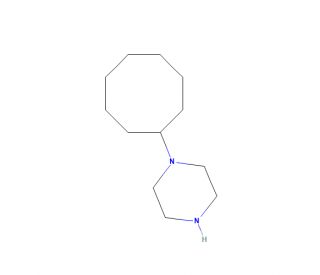1-(Cyclooctyl)piperazine (CAS 21043-43-6) - chemical structure image