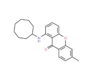 1-(Cyclooctylamino)-6-methyl-9H-xanthen-9-one - chemical structure image