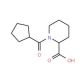 1-(cyclopentylcarbonyl)piperidine-2-carboxylic acid - chemical structure image