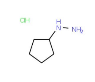 1-Cyclopentylhydrazine hydrochloride (CAS 24214-72-0) - chemical structure image
