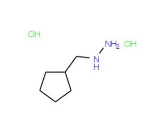 1-(cyclopentylmethyl)hydrazine dihydrochloride - chemical structure image