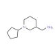 [(1-Cyclopentylpiperidin-3-yl)methyl]amine (CAS 883521-63-9) - chemical structure image