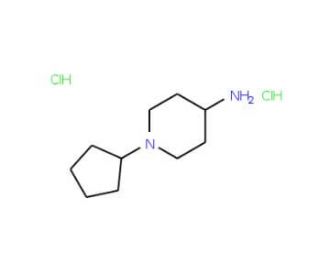 1-cyclopentylpiperidin-4-amine dihydrochloride - chemical structure image