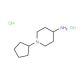 1-cyclopentylpiperidin-4-amine dihydrochloride - chemical structure image