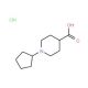 1-Cyclopentylpiperidine-4-carboxylic acid hydrochloride - chemical structure image