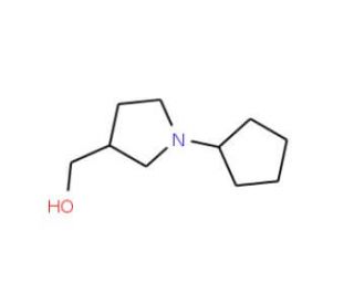 (1-cyclopentylpyrrolidin-3-yl)methanol - chemical structure image