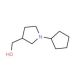 (1-cyclopentylpyrrolidin-3-yl)methanol - chemical structure image