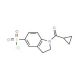 1-Cyclopropanecarbonyl-2,3-dihydro-1H-indole-5-sulfonyl chloride - chemical structure image
