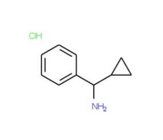 1-cyclopropyl-1-phenylmethanamine hydrochloride (CAS 23459-38-3) - chemical structure image