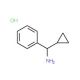 1-cyclopropyl-1-phenylmethanamine hydrochloride (CAS 23459-38-3) - chemical structure image
