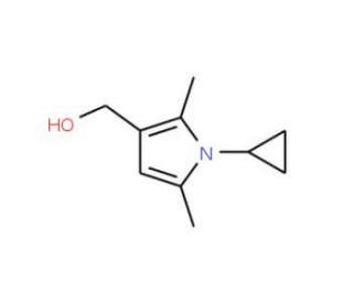 (1-cyclopropyl-2,5-dimethyl-1H-pyrrol-3-yl)methanol - chemical structure image