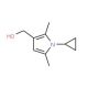 (1-cyclopropyl-2,5-dimethyl-1H-pyrrol-3-yl)methanol - chemical structure image