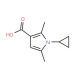 1-cyclopropyl-2,5-dimethyl-1H-pyrrole-3-carboxylic acid (CAS 423768-58-5) - chemical structure image