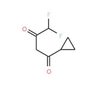 1-cyclopropyl-4,4-difluorobutane-1,3-dione - chemical structure image