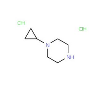 1-Cyclopropyl-piperazine dihydrochloride (CAS 139256-79-4) - chemical structure image