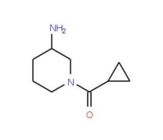 1-(Cyclopropylcarbonyl)piperidin-3-amine - chemical structure image