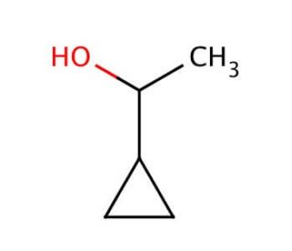 1-Cyclopropylethanol (CAS 765-42-4) - chemical structure image