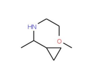 (1-cyclopropylethyl)(2-methoxyethyl)amine - chemical structure image