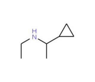 (1-cyclopropylethyl)ethylamine - chemical structure image