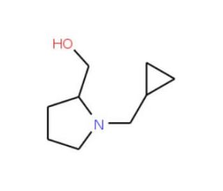 [1-(Cyclopropylmethyl)-2-pyrrolidinyl]methanol (CAS 827034-60-6) - chemical structure image