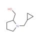 [1-(Cyclopropylmethyl)-2-pyrrolidinyl]methanol (CAS 827034-60-6) - chemical structure image
