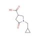 1-(cyclopropylmethyl)-5-oxopyrrolidine-3-carboxylic acid (CAS 845546-16-9) - chemical structure image