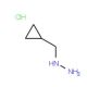 1-(cyclopropylmethyl)hydrazine hydrochloride - chemical structure image