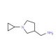 (1-cyclopropylpyrrolidin-3-yl)methylamine (CAS 1017474-07-5) - chemical structure image