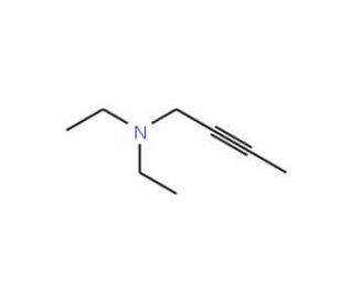1-Diethylamino-2-butyne (CAS 6323-82-6) - chemical structure image