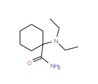 1-(Diethylamino)cyclohexanecarboxamide - chemical structure image