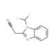 [1-(difluoromethyl)-1H-benzimidazol-2-yl]acetonitrile - chemical structure image