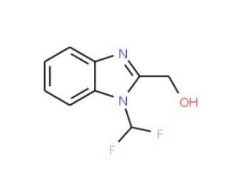 [1-(difluoromethyl)-1H-benzimidazol-2-yl]methanol - chemical structure image