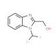 [1-(difluoromethyl)-1H-benzimidazol-2-yl]methanol - chemical structure image