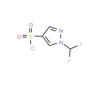 1-Difluoromethyl-1H-pyrazole-4-sulfonyl chloride - chemical structure image