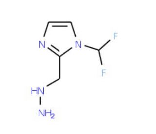 1-(difluoromethyl)-2-(hydrazinomethyl)-1H-imidazole - chemical structure image