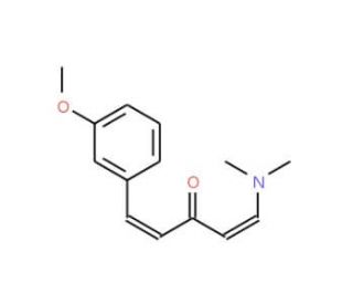 1-(Dimethylamino)-5-(3-methoxyphenyl)-1,4-pentadien-3-one (CAS 886361-10-0) - chemical structure image