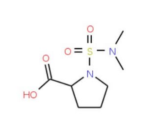 1-Dimethylsulfamoyl-pyrrolidine-2-carboxylic acid - chemical structure image