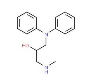 1-Diphenylamino-3-methylamino-propan-2-ol (CAS 801228-38-6) - chemical structure image