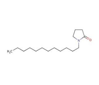 1-Dodecyl-2-pyrrolidinone (CAS 2687-96-9) - chemical structure image