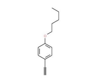 1-eth-1-ynyl-4-(pentyloxy)benzene (CAS 79887-16-4) - chemical structure image